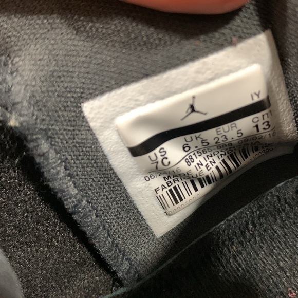 Jordan 881565-009 Infants and Toddler Son of GT Black Hyper Pink size 7C - Picture 9 of 9